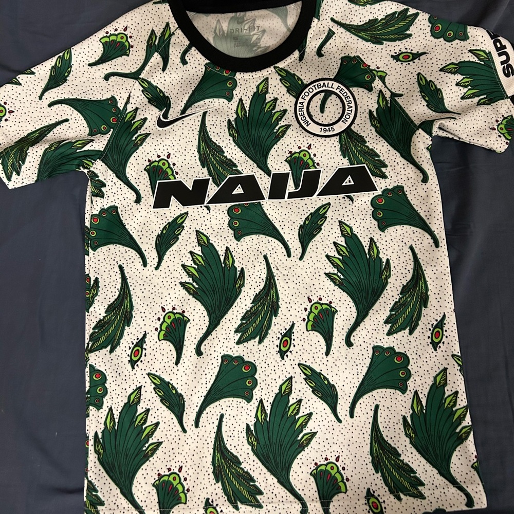 Big kids, Nigeria pre-match soccer jersey